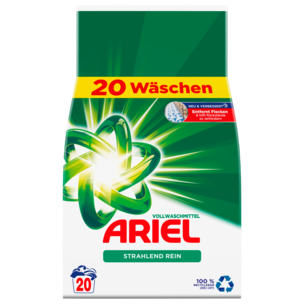 Ariel Vollwaschmittel Strahlend Rein 1,3kg, 20WL